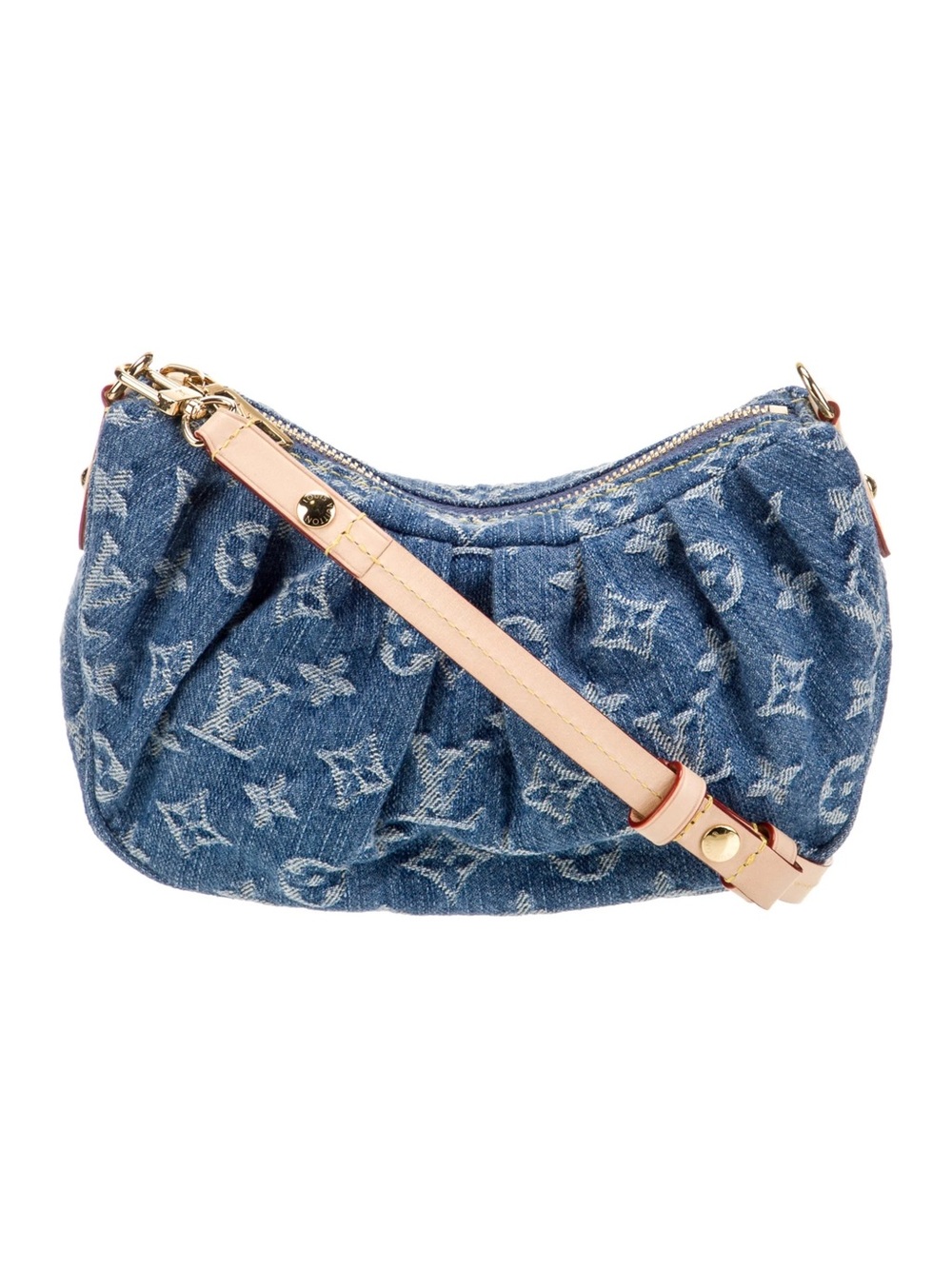 Louis Vuitton Monogram Denim Pochette Valley Blue M28327 Limited Edition